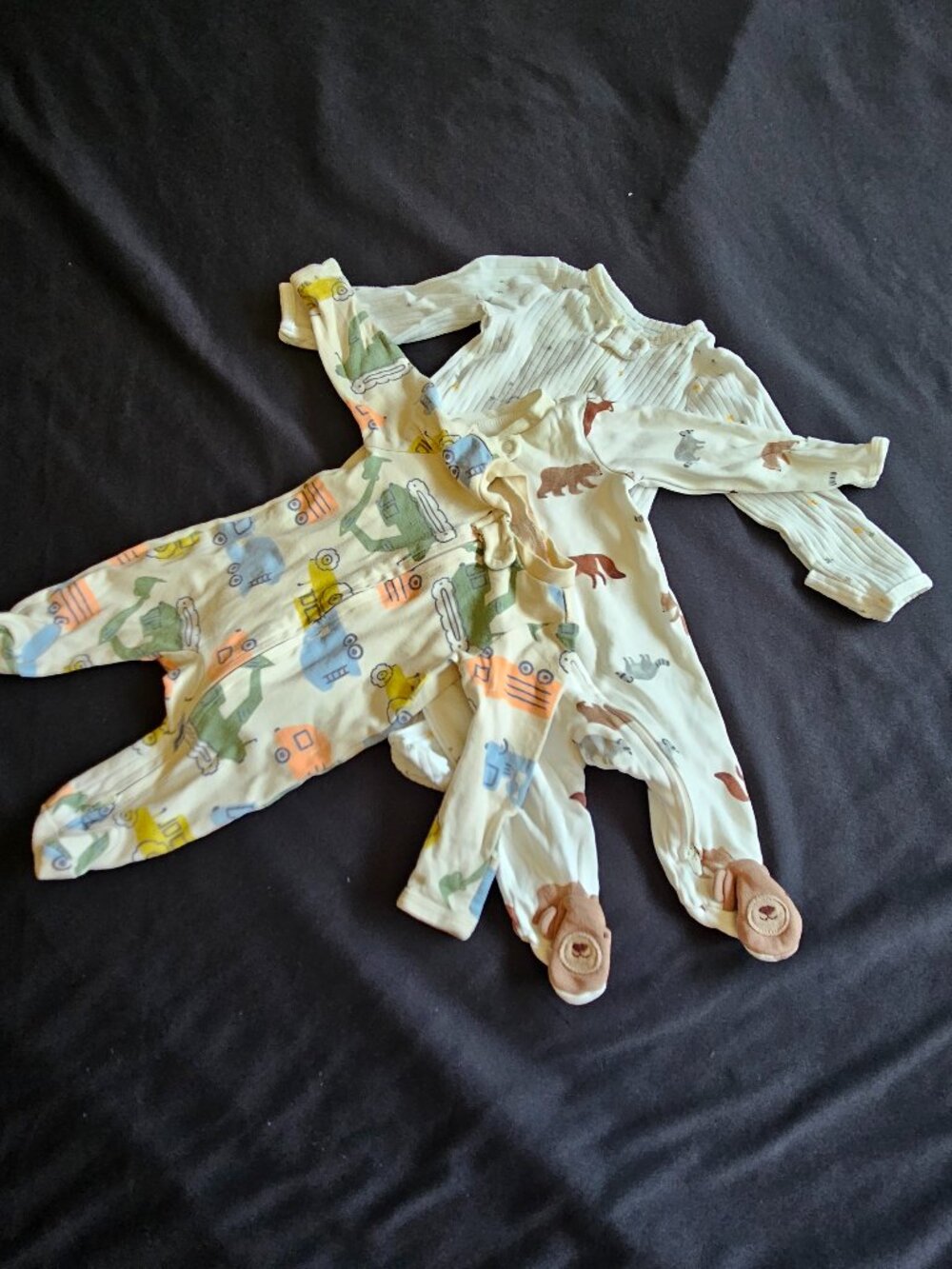 Infant Sleep Pajamas by Carter's Newborn- Bundle of 3